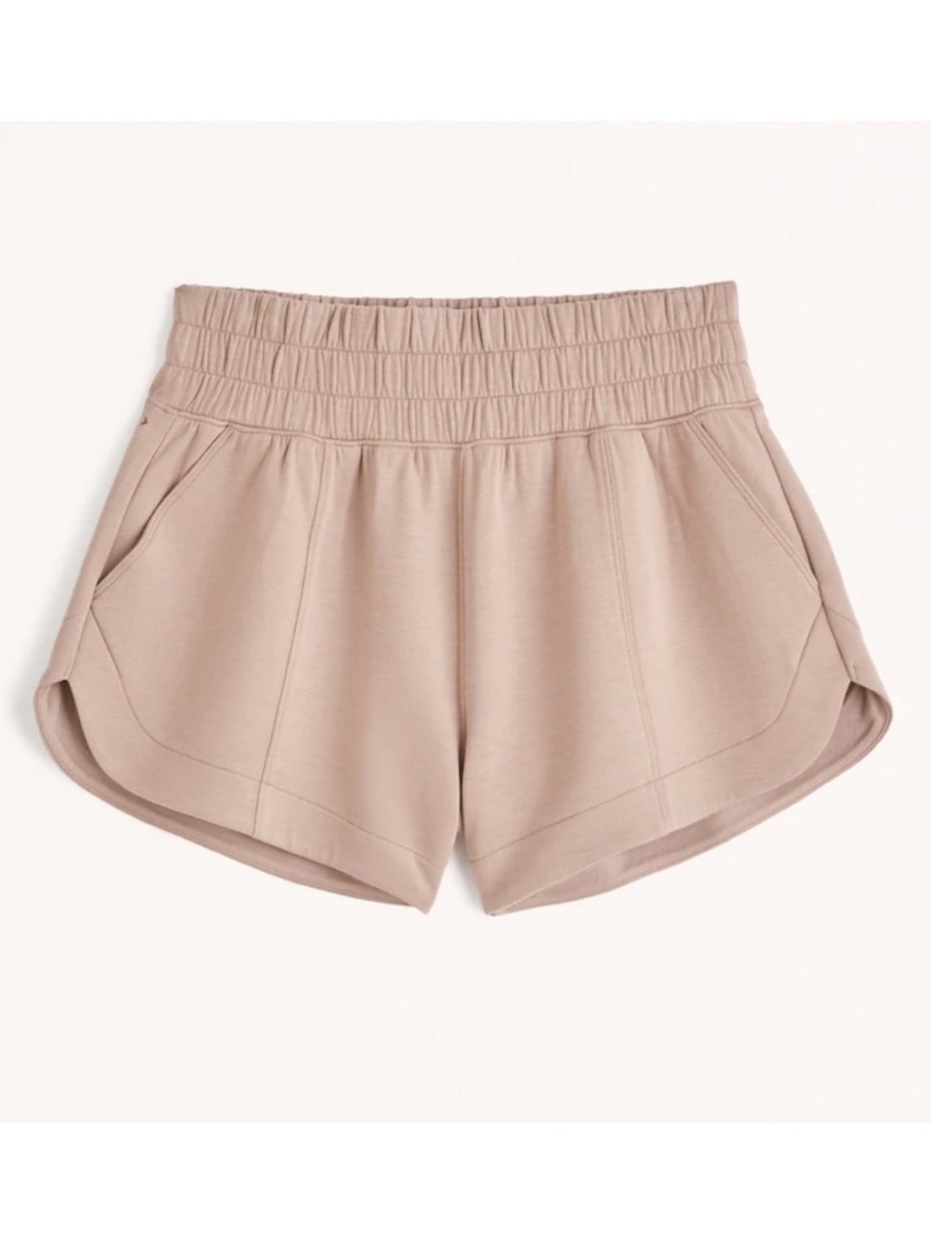 Abercrombie Ypb Neoknit Ultra High Rise Short Tan Xl Nwt